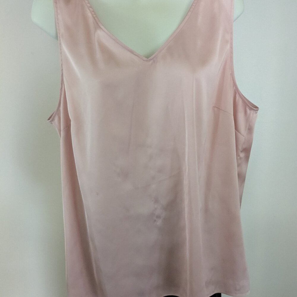 Talbots Womens XL Dressy Pink  Satiny Tank Top